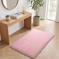 thumbnail image 3 of Janvonne Area Rugs for Doorway,2x3ft Non Skid Shaggy Carpets for Entrance hall, Entrance, Home Decor Aesthetics,Pink, 3 of 8
