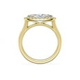 thumbnail image 2 of 0.65 T.C.W Marquise Shape Natural Diamond Latest Design Halo Wedding Ring for Women Solid 18K Yellow Gold Size 8, 2 of 8
