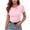 Pink, variant on Diufon Cowl Neck Tops for Women Long Sleeve Solid Color Ruched Slim Fitted Shirts Office Work Wear Blouses