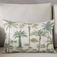 thumbnail image 3 of Beach Palm Throw Pillow Cover 20 x 26 Inch Decorative Pillow Cover Summer Green Coconut Tree Leaf Lumbar Pillowcase Seasonal Rectangle Cushion Case for Couch Sofa Bed Living Room, 3 of 7