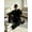 Black, variant on Women'S 2 Piece Oversized Textured Sweatshirt & Joggers Set Cozy Cable Knit Loungewear, Trendy Winter Christmas Outfit Long Pants and Long-Sleeved Home Wear Set