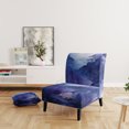 thumbnail image 2 of Designart "Indigo Dreams I" Upholstered Abstract Landscape Accent Chair and Modern & Contemporary Arm Chair - Multiple Color & Pattern, 2 of 7
