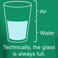 thumbnail image 3 of CafePress - Technically The Glass Is Always Full Dark T Shirt - Men's Classic Graphic Cotton T-Shirt, 3 of 4