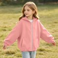 thumbnail image 5 of PureCasa Girls Zip Up Hoodies for 5-16 Years Full-Zip Sports Hooded Sweatshirts Jacket Casual Fall Hoodie with Pockets, 5 of 9