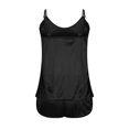 thumbnail image 7 of Besolor Women's Satin Pajamas Summer Sleeveless Spaghetti Strap Cami Tops and Shorts 2 Piece Sets Sleepwear Pjs, 7 of 7