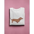 thumbnail image 3 of Cute Dachshund Dog Design  Sweatshirt Women -Image by Shutterstock, Female XX-Large, 3 of 4
