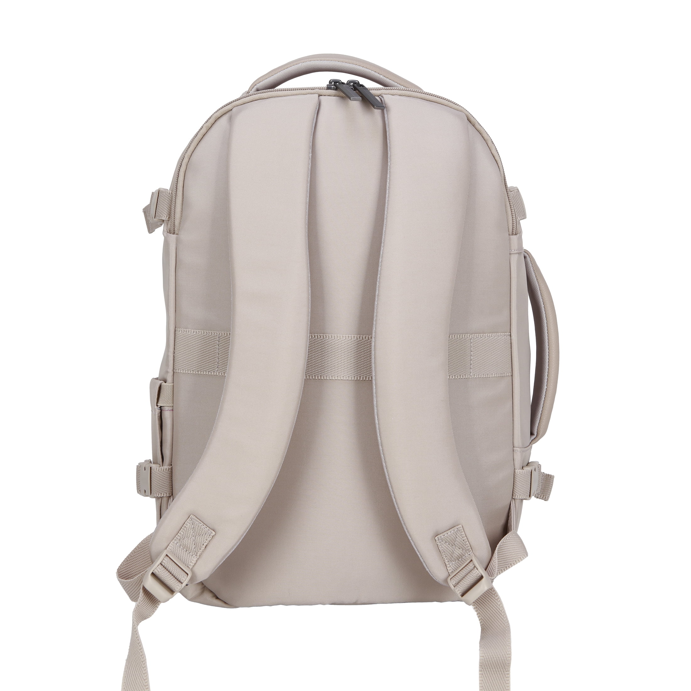 btL 18-inch Nylon Travel Backpack with 15-inch Laptop Sleeve, Taupe