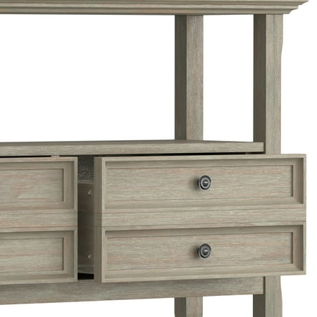 Simpli Home - Amherst Console Sofa Table - Distressed Grey