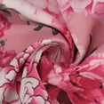 thumbnail image 7 of Wyongtao Women's 2 Piece Outfits V Neck Long Batwing Sleeve Ruched Tie Crop Top Split Flare Pants Printed Lounge Sets Pink L, 7 of 7