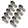 thumbnail image 2 of 10Pcs Oval Flanges Mount Wardrobe Brackets Zincs Alloys Thickened Support Clothes Hanging Bar Hardware Closet Rod Brackets, 2 of 8