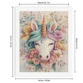 thumbnail image 2 of Paint by Numbers Kit for Adults, Mystical Creature Floral Design Paint by Numbers, Easy Paint by Numbers Kit for Adults Beginner, DIY Adult Paint by Number Kits on Canvas, 12x16in Home Decor, 2 of 7