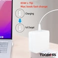 thumbnail image 3 of Mac Book Pro Charger,Replacement Mac Book Pro Charger,L-Tip 85W Power Adapter Compatible with Mac Book Pro 17 inch/15 inch/13 inch/11 inch (Before Mid 2012 Models), 3 of 9