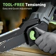 thumbnail image 4 of GARDSURE 6 inch Chainsaw Brushles Cordless Saw with 20V 2.0Ah Li-ion Batteries for Cutting & Logging, 4 of 9