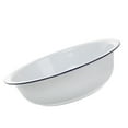 thumbnail image 5 of Lavabo grande de esmalte, cuenco vintage para mezclar, vajilla de cocina esmaltada, cuenco de esmalte blanco, cuenco para lavar pan y verduras., 5 of 5