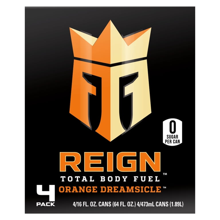 Reign Total Body Fuel, Performance Energy Drink, 4 count, 16 fl oz