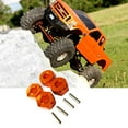 thumbnail image 1 of Ruiboury 4pack/lot 12mm Wheel Hub Adapter 5mm Thick For Axial Rock Racer AX90026 Crawler Desert Buggy Upgraded Red, 1 of 6