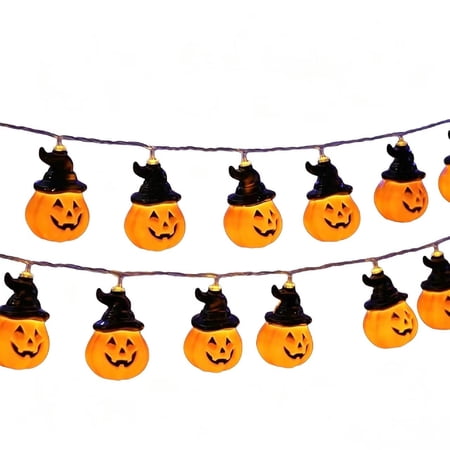 Pumpkin Shape Led String Lights For Halloween Decor Indoor Outdoor Party Yard Holiday Lighting