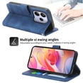 thumbnail image 2 of Funda Tipo Billetera para Xiaomi Redmi Note 14 4G Carcasa Abatible con Porta Tarjetas, Bolsillo para Efectivo, Soporte Ajustable, Cierre Magnético y Correa de Muñeca Azul, 2 of 6