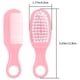 thumbnail image 3 of EeaseMX juego de cepillo y peine para bebé, kit de masaje para recién nacidos (rosa), 3 of 7