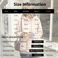 thumbnail image 3 of Womens Fake Two Piece Hooded Sweatshirt Casual Pullover Chic Layered Look Hooded Featuring Ribbed Contrast Trim Drawstring And Side Slits Daily Wear, 3 of 5