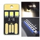 thumbnail image 2 of Ounissouiy Mini lámpara LED USB de 5 piezas, luz nocturna regulable de 5V, bajo consumo de energía, Banco de energía, PC, escritorio, luz nocturna, Iluminación novedosa Blanco Ounissouiy HA025593-01, 2 of 6