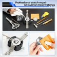 thumbnail image 3 of CAMOTUSE 72 Piece Watch Repair Kit Back Case Opener Remover Link Pin Spring Bar Watchmaker Tool Set, 3 of 7