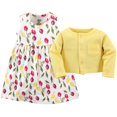thumbnail image 2 of Luvable Friends Vestido Y Cárdigan Para Bebé Y Niña Pequeña Tulipanes 18-24 Meses, 2 of 2