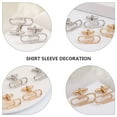 thumbnail image 2 of FRCOLOR Luxury Paper Clip Shaped Cufflinks for Men in Assorted Colors Perfect as Gifts for Any Occasion 2, 2 of 8