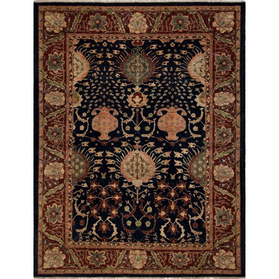 Peshawar Everett Blue/Red Rug, 9'11" x 12'10"