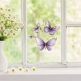 thumbnail image 3 of Pegatinas con flores pintadas de color morado, adecuadas para decorar las paredes del salón y el dormitorio., 3 of 8