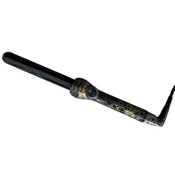 Jose Eber: Clipless Curling Iron 1" (25mm) - Black Marble - Professional Tourmaline Ceramic Barrel, Wand Styling Tool, Ion Technology, Heat Glove