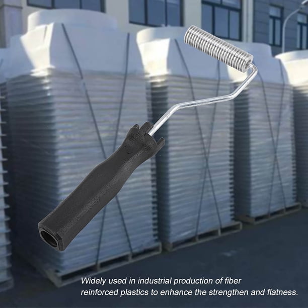 Rodillo de burbujas FRP, juego de rodillos de fibra de vidrio con burbujas de fibra de vidrio de aleación de aluminio, rodillo laminador de burbujas de fibra de vidrio, acabado de lujo