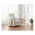 thumbnail image 6 of Pemberly Row Modern Chenille Fabric Swivel Glider Recliner in Ivory, 6 of 8