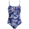 thumbnail image 5 of ibiyuan Toddler Girls One Piece Swimsuit Adjustable Straps Ruched Beach Skirt Bathing Suit Quick-Dry Crossback Girls Swimsuit Size 8 Hawaiian Upf 50+ Swimwear with Padded, 5 of 5