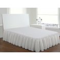 thumbnail image 3 of Fresh Ideas FRE30114WHIT03 Bed Skirt Ruffled Poplin  White - Queen, 3 of 5