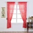thumbnail image 2 of Efavormart 2 Panels Coral Big Payette Sequin Room Darkening Window Treatment Panel Drapes With Rod Pockets 52"Wx64"L, 2 of 11