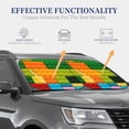 thumbnail image 4 of Fotbe Colorful Building Blocks Juego de 2 Piezas de Parasoles para Parabrisas | Bloqueador Solar para Auto | Accesorios Plegables para Protección Solar Interior-Small, 4 of 6