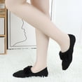 thumbnail image 3 of No Show Socks for Womens Loafer Socks Liner Socks with Plush Fur Decoration Cotton Ultra Low Cut Non Slip Invisible Socks for Flats Boat Shoe Liners with Non Slip Grip, 3 of 6