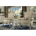 thumbnail image 3 of Finely Designed Wooden End Table with Aesthetic Carvings and Cabriole Legs White - Saltoro Sherpi, 3 of 4
