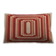thumbnail image 1 of Ahgly Company Patterned Outdoor Rectangular Neon Red Lumbar Throw Pillow, 13 inch by 19 inch, 1 of 5