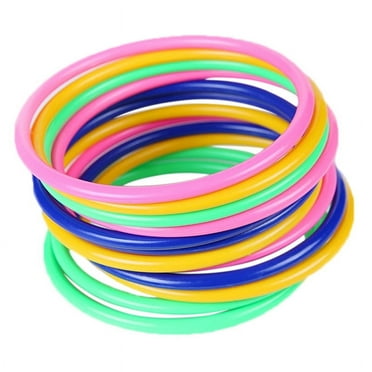 10× Toss Rings Circle Hoopla Game Fun Throw to Hook 5.1"/13-UKP Kids MUK- E1B2