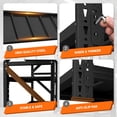 thumbnail image 6 of IKIMI 69"H 4-Tier Metal Heavy Duty Garage Shelving, 3000Lbs Adjustable Garage Storage Shelves Storage Racks for Home, Garage, Basement, Warehouse, 69"H x 74.8"W x 23.6"D, 6 of 8