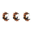 thumbnail image 1 of Redempat Add Touch Of Halloween Spirit With Door Wreath Decoration Wide Application Wreath Decorations Type C without light 3Set, 1 of 6