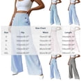 thumbnail image 3 of Lnmiateer Elegant High Waist Wide Leg Pants for Women Draped Loose Silhouette Solid Color Casual Dress Trousers Party Dinner Autumn Winter, 3 of 5