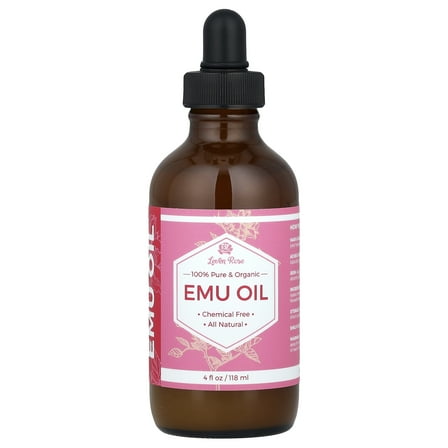 Leven Rose 100% Pure & Organic Emu Oil, 4 fl oz (118 ml)