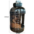 thumbnail image 6 of 1500ml Water Bottles Large Capacity Plastic Clear Sports Drink Bottle Gym Fitness Ton Cup With Portable Handle And Rope, 6 of 8
