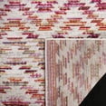 thumbnail image 4 of SAFAVIEH Montage Wendell Chevron Indoor/Outdoor Area Rug, Rust/Multi, 4' x 6', 4 of 6