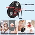 thumbnail image 3 of Behome 30x Magnifying Mirror With Light, 360°Adjustable Stand & Suction Cups Vanity Mirror, 3 Color Modes & Stepless Dimming, Rechargeable Lighted Makeup Mirror, for Vanity, 3 of 7