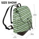 thumbnail image 2 of Fotbe Light Green Squares Mochila Bolso con Estampado para Mujer, Mochila Antirrobo de Nylon Impermeable, Bolsa Ligera de Hombro, 2 of 4