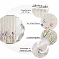 thumbnail image 3 of Spring Floral Bathroom Shower Curtains with 12 Hooks Polyester Waterproof Shower Curtain for Stalls and Bathtubs Farmhouse Summer Botanical Flowers Decorative Bathroom Privacy Curtain 72x78 Inches, 3 of 9